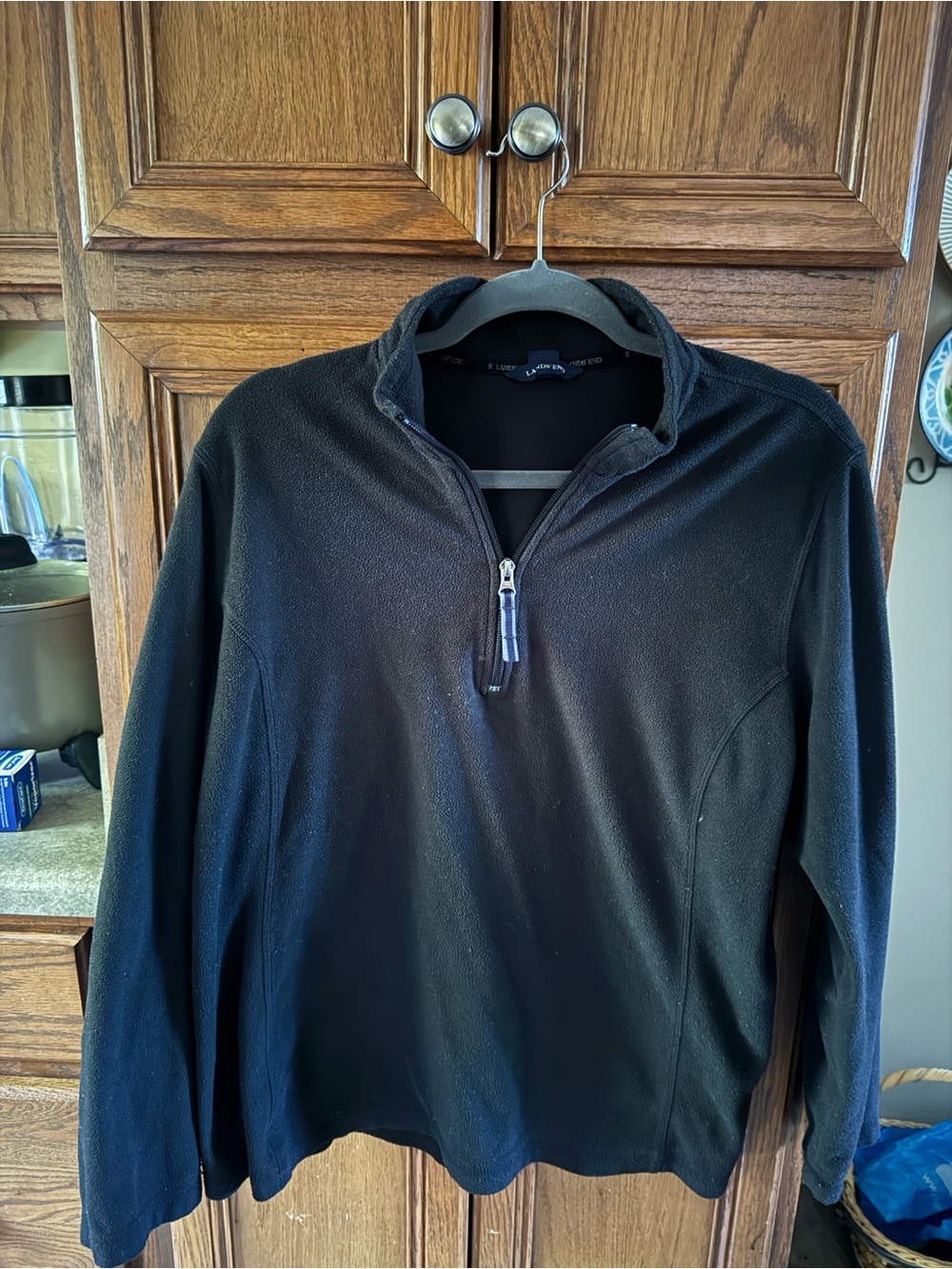 Women’s Black Quarter-Zip Fleece Pullover